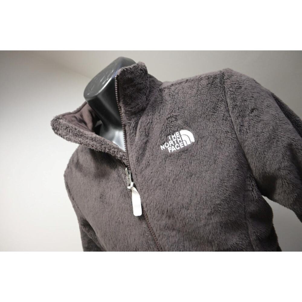 The North Face Sherpa Sweater Fleece Brown Full Zip Jacket Womens Small‎